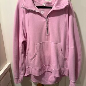 lululemon scuba oversized funnel neck half zip long sweatshirt
